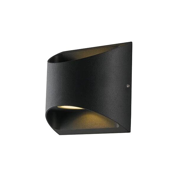 intec applique led moderno da esterno veyron nero