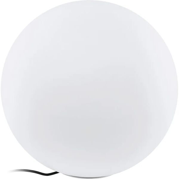 eglo sfera luminosa da esterno monterolo h 50 cm, luce rgb e27 806lm ip65