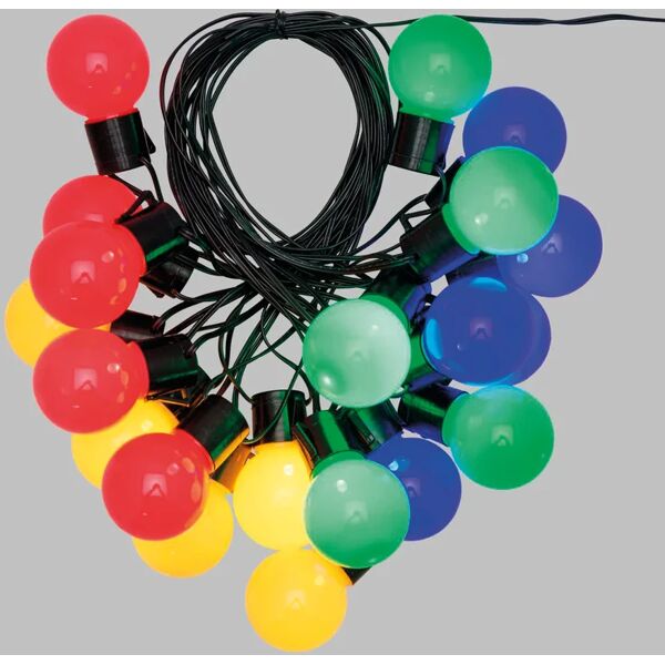 leroy merlin catena luminosa 20 lampadine led multicolore super 1 m