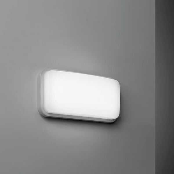 imperia applique led moderno da esterno turtle bianco