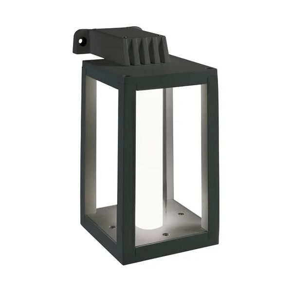 sovil applique margot led  in alluminio, grigio, 6w 290lm ip65