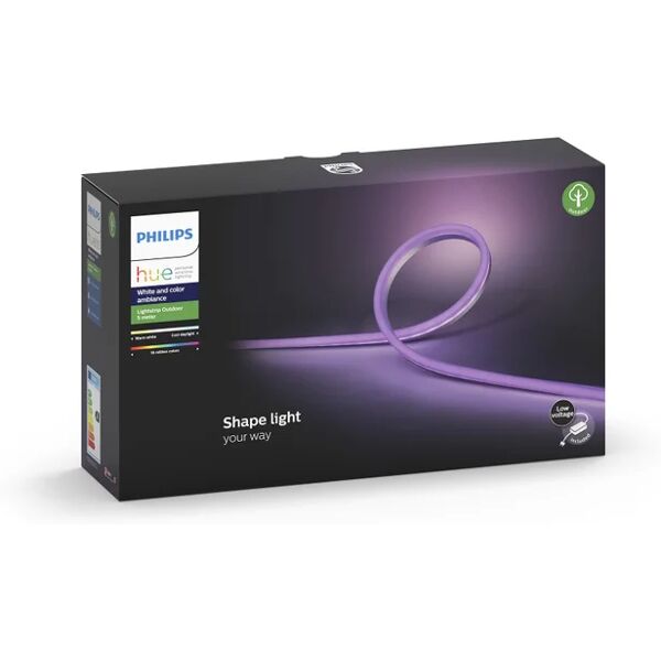 philips kit striscia led 5m luce rgb multicolore 1600lm