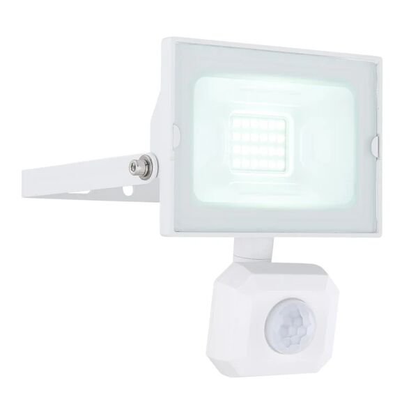 leroy merlin faro da esterno con sensore di movimento helga in alluminio, bianco, led 20w