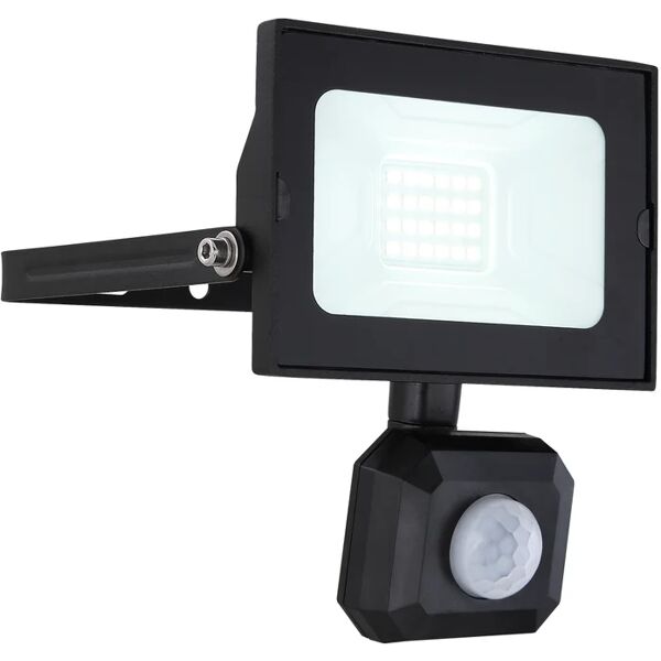 leroy merlin faro da esterno con sensore di movimento helga in alluminio, nero, led 20w