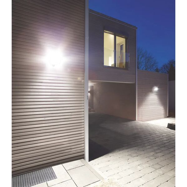 steinel faro da esterno con sensore di movimento ls 300 in alluminio, bianco, modulo led 29.5w