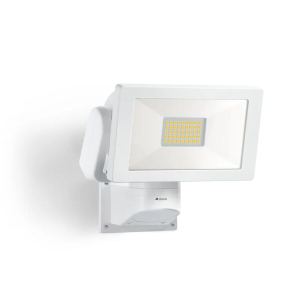 steinel faro da esterno ls 300 in alluminio, bianco, modulo led 29.5w