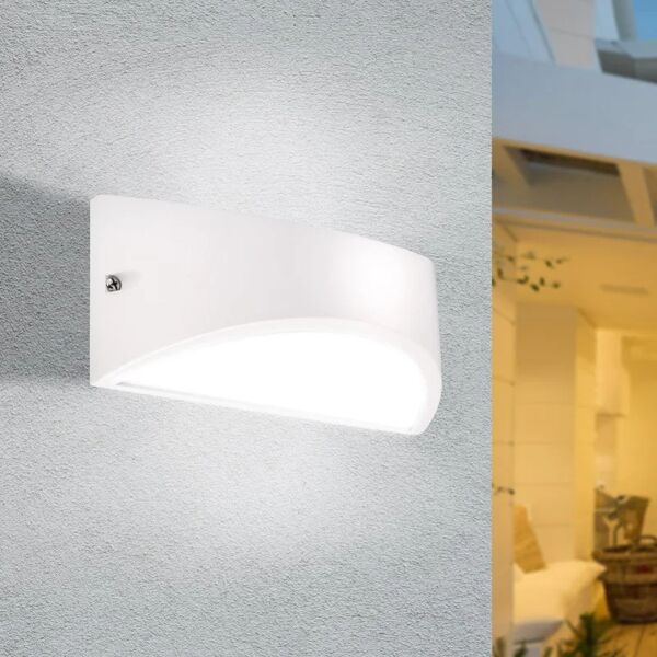 botlighting applique segovia led  in alluminio, bianco, 10w 575lm