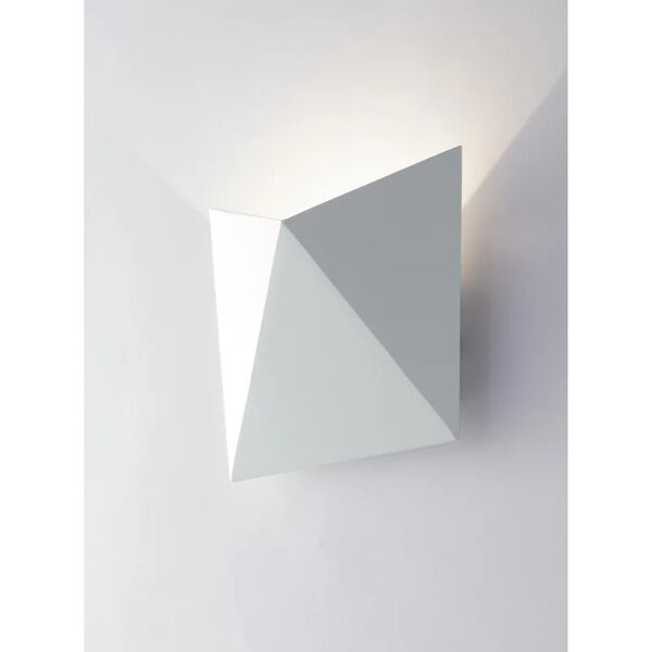 intec applique led moderno da esterno stealth bianco