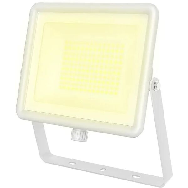 leroy merlin faro da esterno ledon in ferro, bianco, modulo led 140x50w