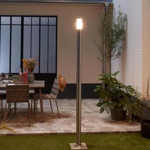 inspire lampione da giardino, bergen h 200 cm, grigio, ip44