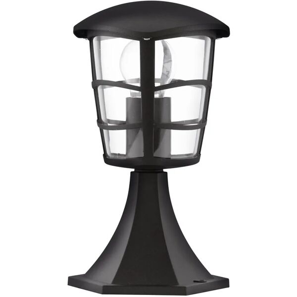 eglo lampada contemporanea da esterno aloria 1 luce alluminio fuso nero