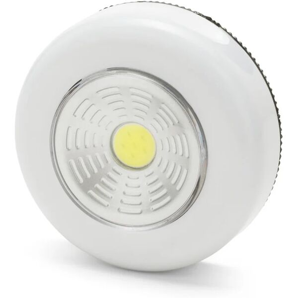 velamp lampada a pressione led a pile mini push light bianco