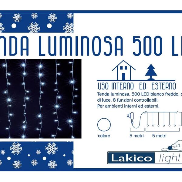 leroy merlin tenda luminosa 500 led bianco freddo