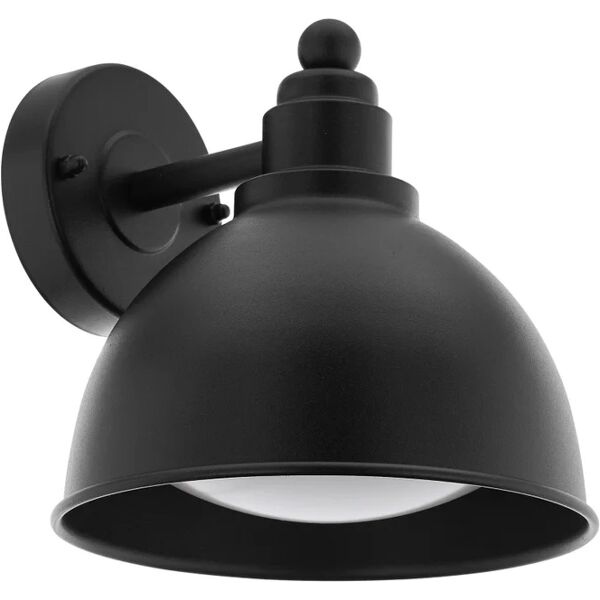 eglo - applique da esterno airola ip44 e27 1x40w in metallo nero