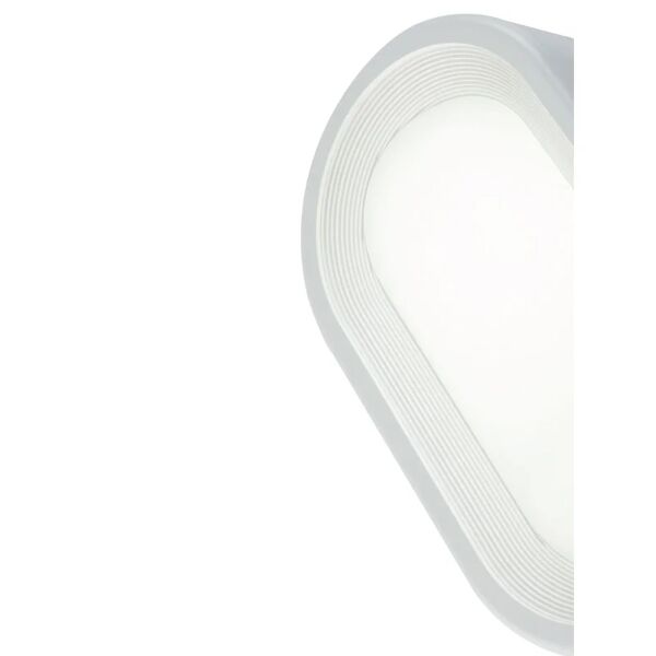 leroy merlin plafoniera ovale 9w led 4000k linea orion grafite