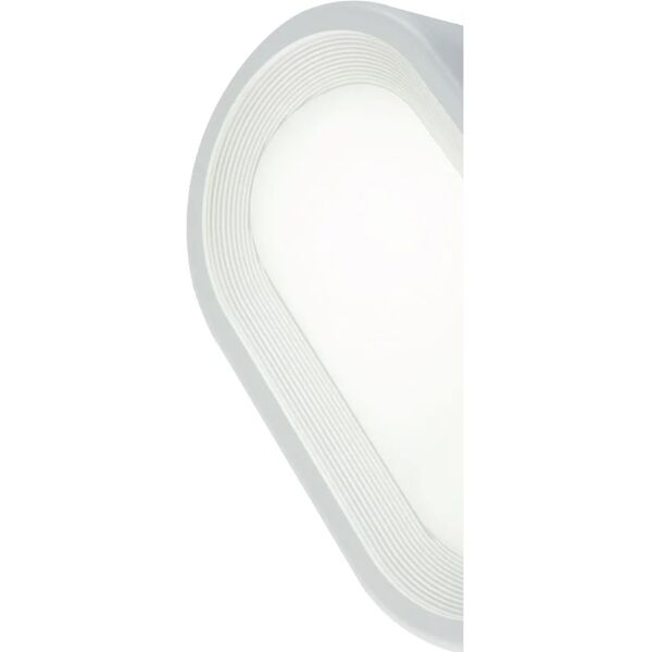 leroy merlin plafoniera ovale 9w led 4000k linea orion bianco