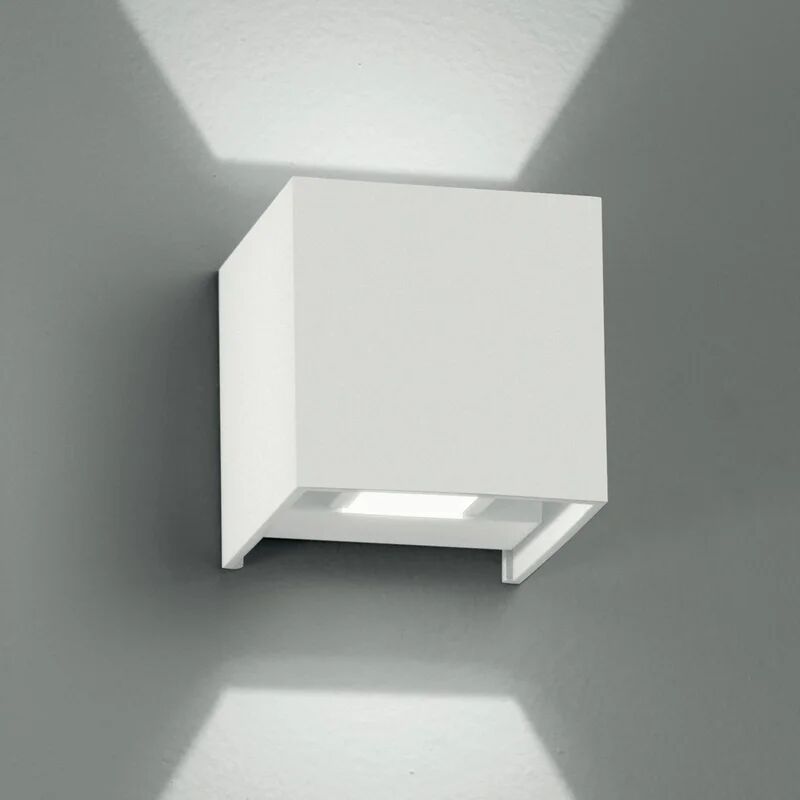 intec applique led moderno da esterno alfa bianco