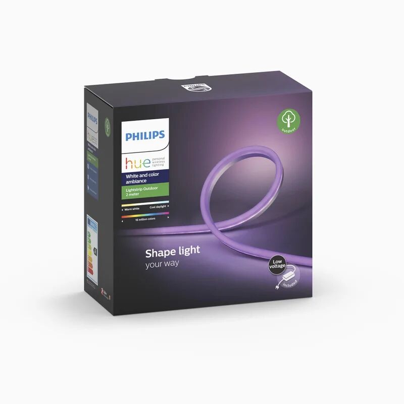 philips kit striscia led 2m luce rgb multicolore 850lm