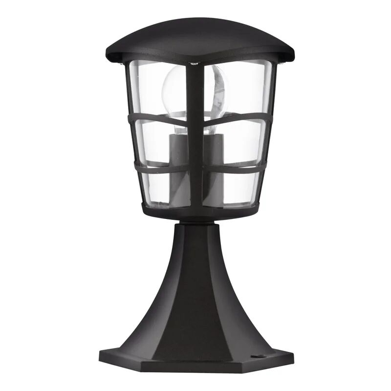 eglo lampada contemporanea da esterno aloria 1 luce alluminio fuso nero