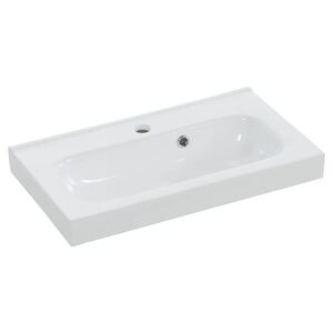 SENSEA Lavabo consolle rettangolare Remix L 61 x P 35 x H 6.5 cm in ceramica bianco