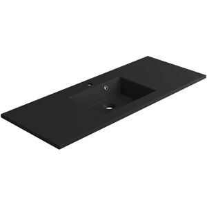 SENSEA Base per la vasca rettangolare Neo L 121 x P 48.5 x H 11.2 cm in resina nero