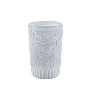 SENSEA Bicchiere porta spazzolini Charm  L 7.6 x H 7.6 in ceramica bianco