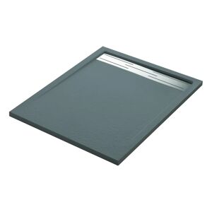SENSEA Piatto doccia ultrasottile  in resina Neo Metal Grid 70 x 90 cm grigio antracite