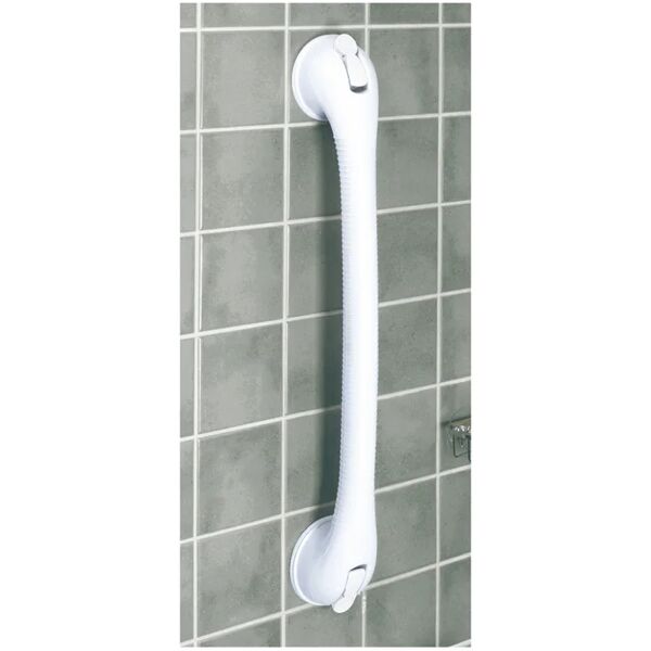 wenko maniglia di fissaggio secura in abs l 12 cm bianco