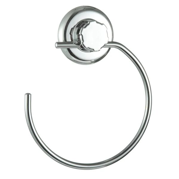 leroy merlin porta salviette ad anello best lock cromo lucido, l 2.5 cm
