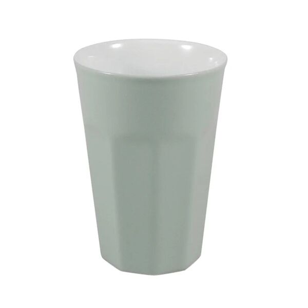 leroy merlin bicchiere porta spazzolini charlotte  l 8.5 x h 12.2 in ceramica verde