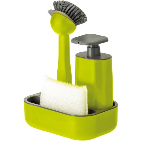 leroy merlin dispenser sapone con supporto spugna verde l 13 x h 19 x p 26.5 cm