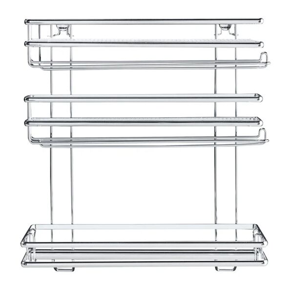 wenko porta rotolo carta assorbente trio style in acciaio l 32 x p 13 x h 33 cm