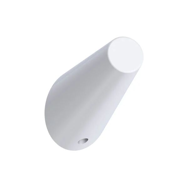 sensea gancio appendiabiti da avvitare   cone in zinco bianco lucido l 5.5 x h 5.9 cm