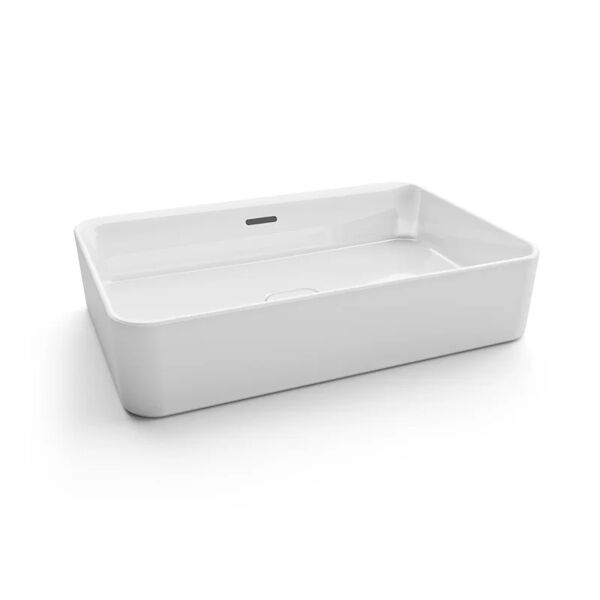 ideal standard lavabo strada ii d'appoggio rettangolare in ceramica l 60 x p 40 x h 18 cm bianco