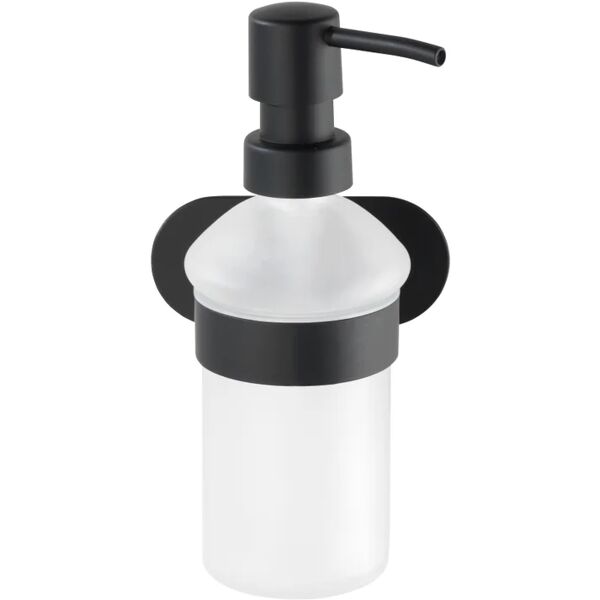 wenko dispenser orea black nero opaco in inox 0.2 l