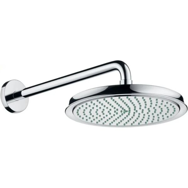 hansgrohe soffione doccia raindance classic 1 getto 52.4 x 27.0 cm in ottone cromato , spazzolato