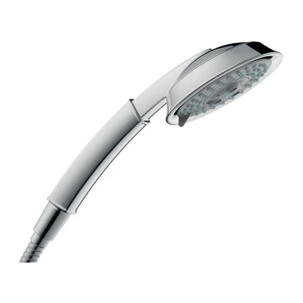 hansgrohe soffione doccia raindance classic 25.45 x 11.9 cm in abs argento , spazzolato