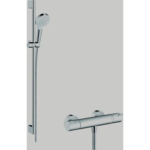 hansgrohe set doccia con rubinetto  crometta 2 getti