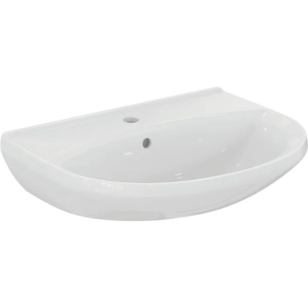 ideal standard lavabo sospeso stondato alpha l 59.5 x h 15 x p 46 cm in ceramica bianco