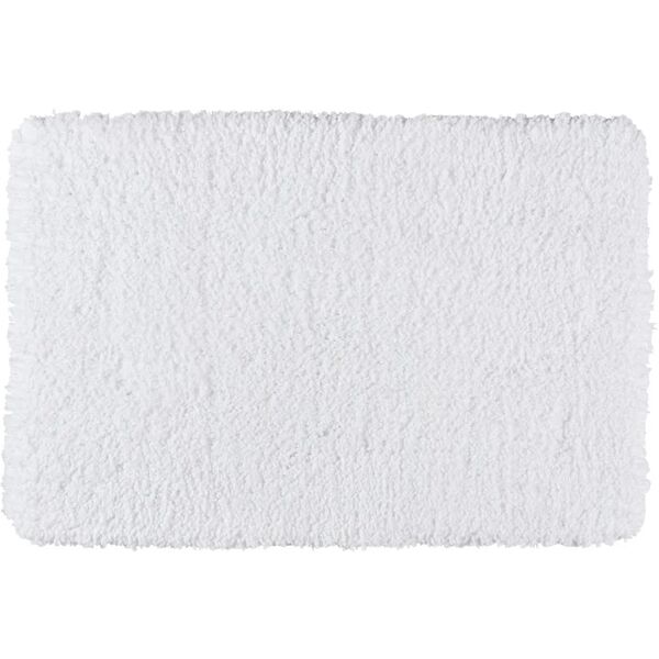 wenko tappeto bagno rettangolare belize in poliestere bianco 60 x 90 cm