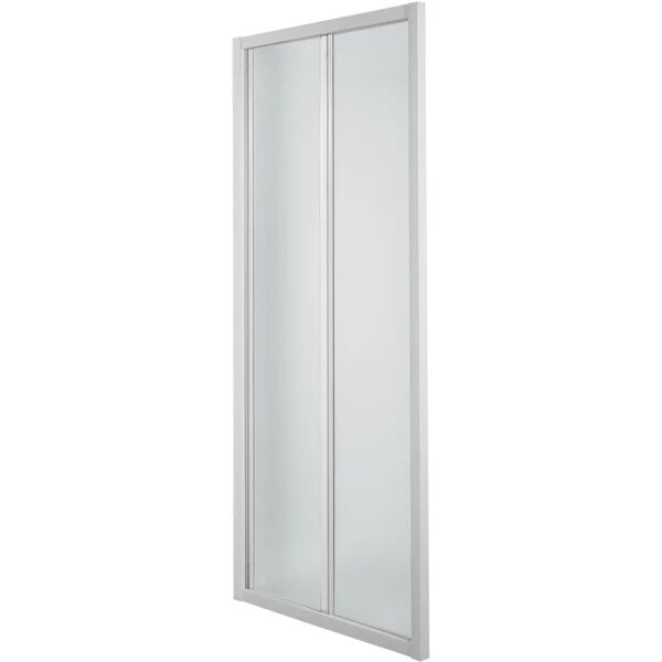 leroy merlin porta doccia pieghevole plumin2.0  80 cm, h 185 cm in vetro, spessore 4 mm satinato bianco