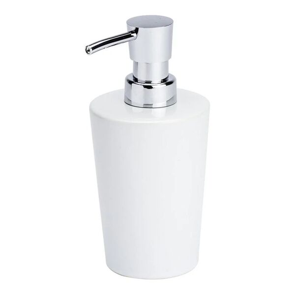 wenko dispenser sapone coni bianco capacità: 0.3 l, ceramica, 9.2 x 16.4 x 7.8 cm, bianco