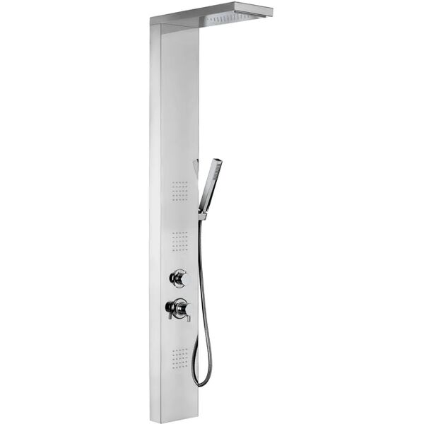 metaform colonna doccia idromassaggio lucido in acciaio inox aisi 304 mod. broadway