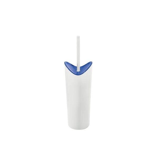gedy moby scopino wc bianco e blu, misure e peso: 37,8x11,1x10,9 cm & 0,226 kg, realizzato in resina termoplastica, ciuffo in setole, scopino per wc d