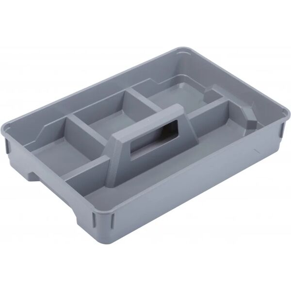 centrale brico portautensili kis grigio plastica l.34 x p.26 x h.6,5 cm