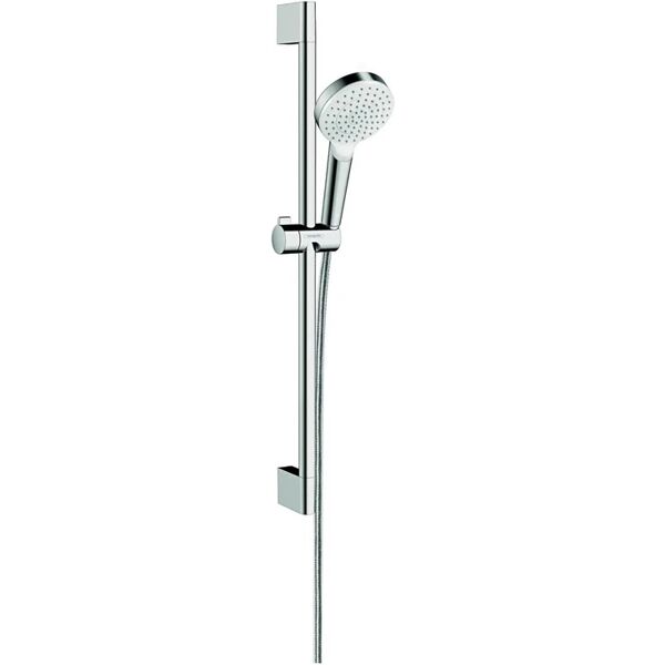 hansgrohe crometta ensemble de douche à 1 jet 65cm blanc chrome