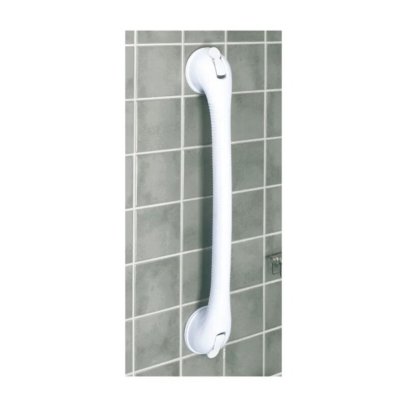 wenko maniglia di fissaggio secura in abs l 12 cm bianco