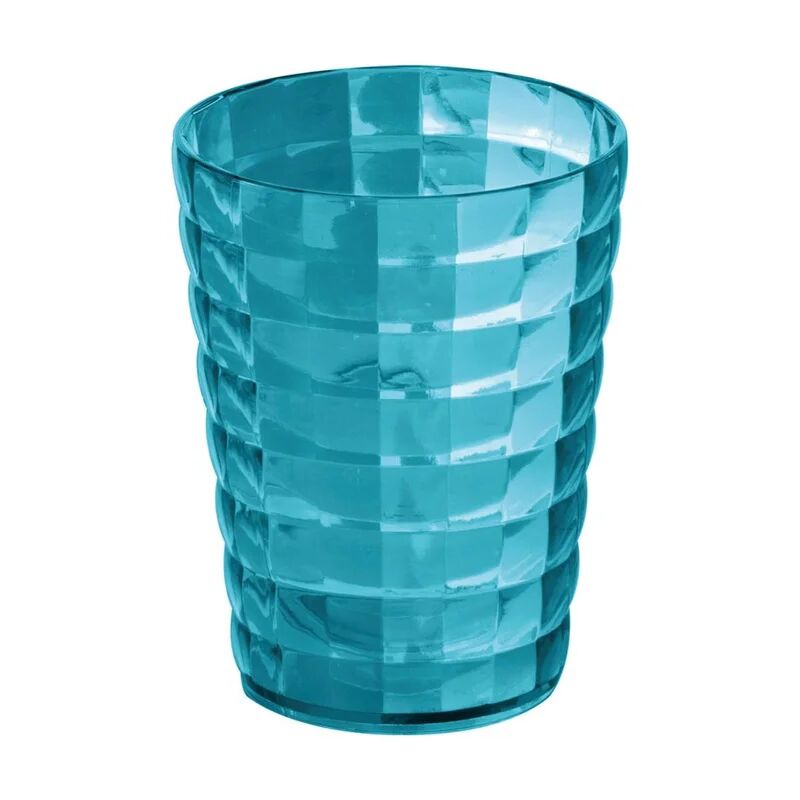 leroy merlin bicchiere porta spazzolini glady  x h 11 in polipropilene azzurro