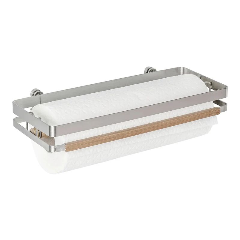 wenko porta rotolo carta assorbente premium in acciaio l 31.5 x p 13 x h 4 cm