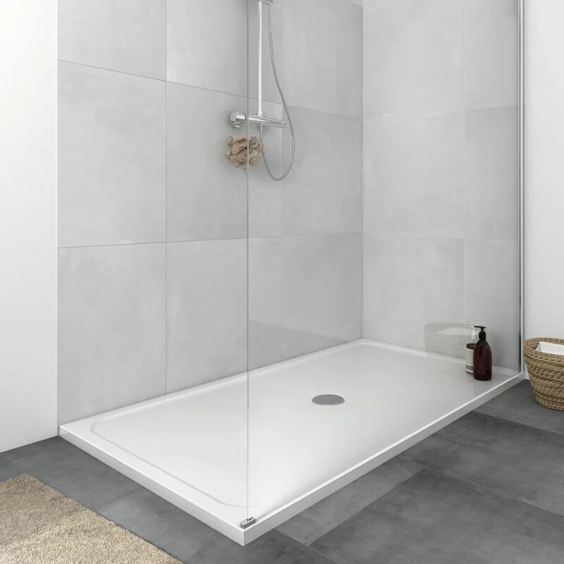 sensea piatto doccia  in pietra easy 90 x 160 cm bianco